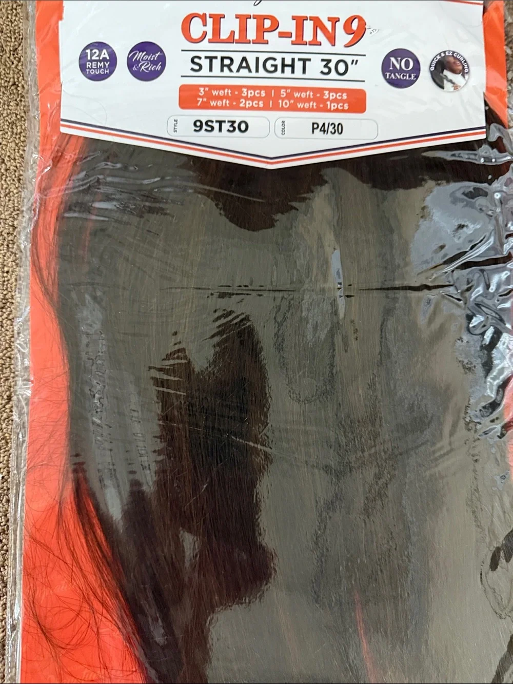 Signature Clip-In 9 Human Hair & Fiber Blend – Black (P4/30)